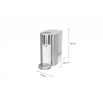 Unold Ava elektrinis virdulys 2,5 L 2600 W sidabrinis, baltas