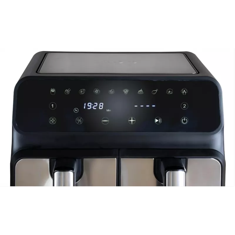 Unold 58685 dvisienė karšto oro gruzdintuvė 8 L 1700 W juoda, pilka