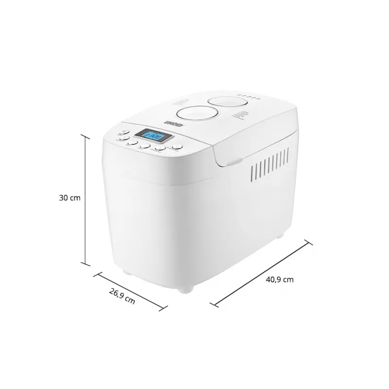 Unold Backmeister Big – duonkepė 1,5 kg, 850 W, balta