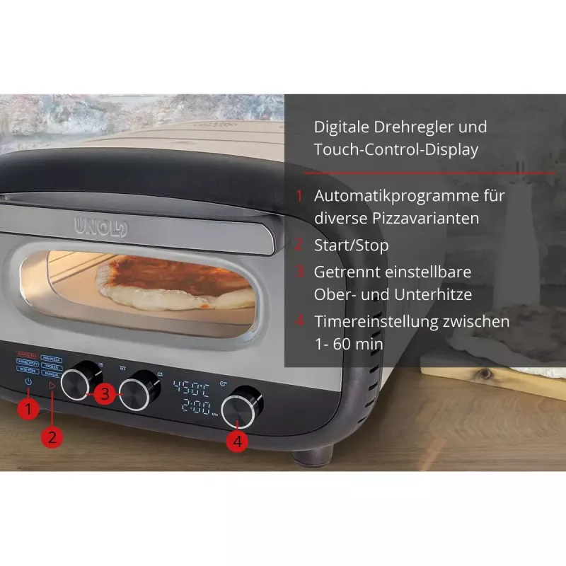 Unold 68806 picerija / orkaitė 1 picai 1700 W nerūdijantis plienas