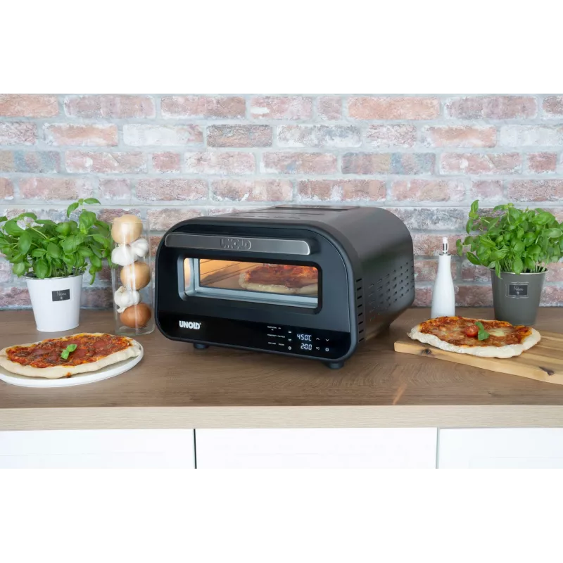 Unold Don Luigi picos orkaitė 1 pica 1700 W Juoda