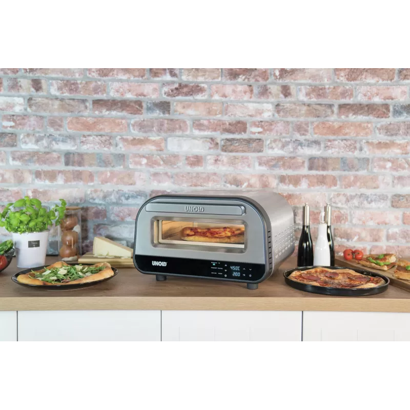 Unold 68816 picų kepimo krosnelė 1 picai 1700 W sidabrinė
