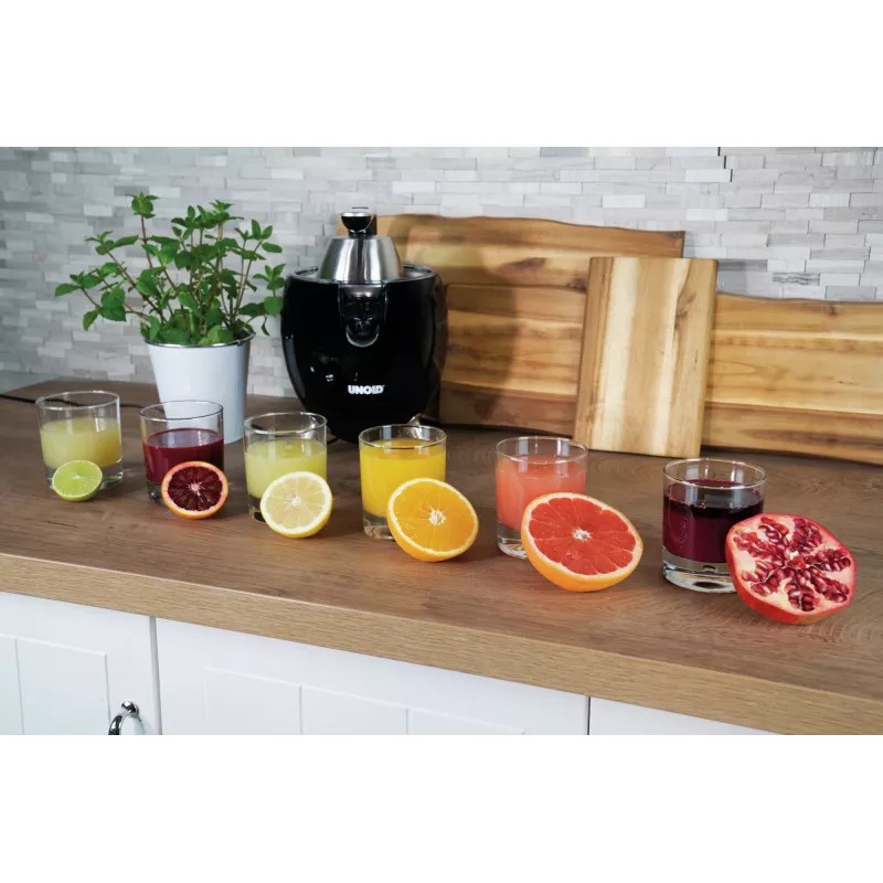 Unold 78135 Power Juicy elektrinė citrusinių spaustuvė, juodos spalvos