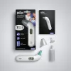 Ausinis kontaktinis termometras BRAUN ThermoScan 3 IRT3030 — matavimas 34–42,2 °C, 1 s, LCD, garsinis signalas, baltas