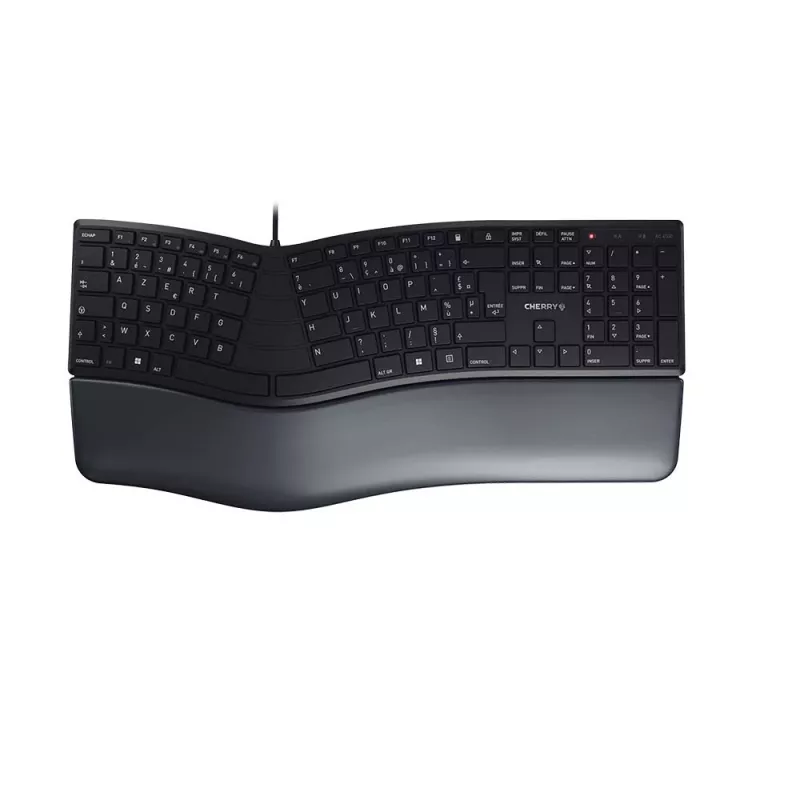 CHERRY KC 4500 ERGO klaviatūra universali USB AZERTY juoda