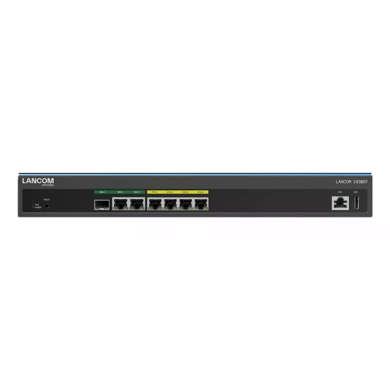 Maršrutizatorius Lancom 1930EF, Gigabit Ethernet, DSL-WAN, juodas (62146)