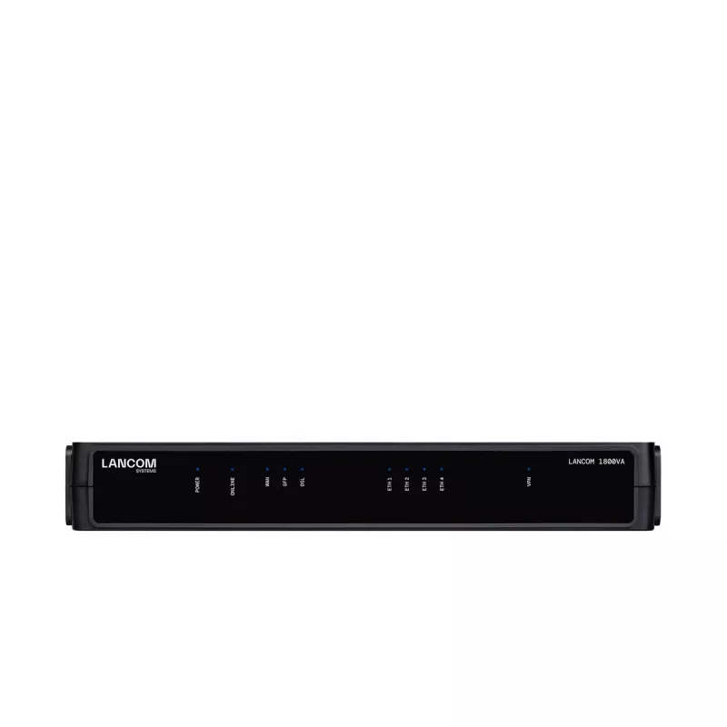 LANCOM 1800VA šliuzas/kontroleris su integruotu VDSL modemu, 5x Gigabit Ethernet, IPSec VPN, juodas