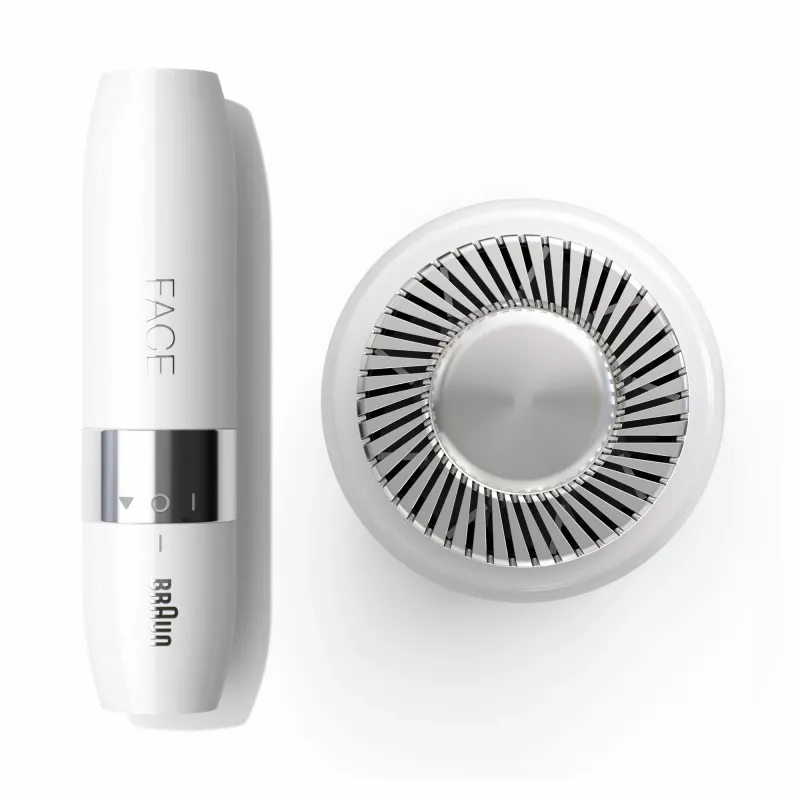 Braun Face FS1000 mini elektrinis veido plaukelių šalintuvas moterims - baltas