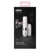 Braun Face FS1000 mini elektrinis veido plaukelių šalintuvas moterims - baltas