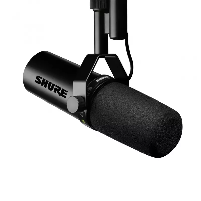 Studijinis dinaminis mikrofonas Shure SM7DB – laidinis XLR, kardioidinis, 50–20000 Hz, 150 Ω, phantom 48V, juodas