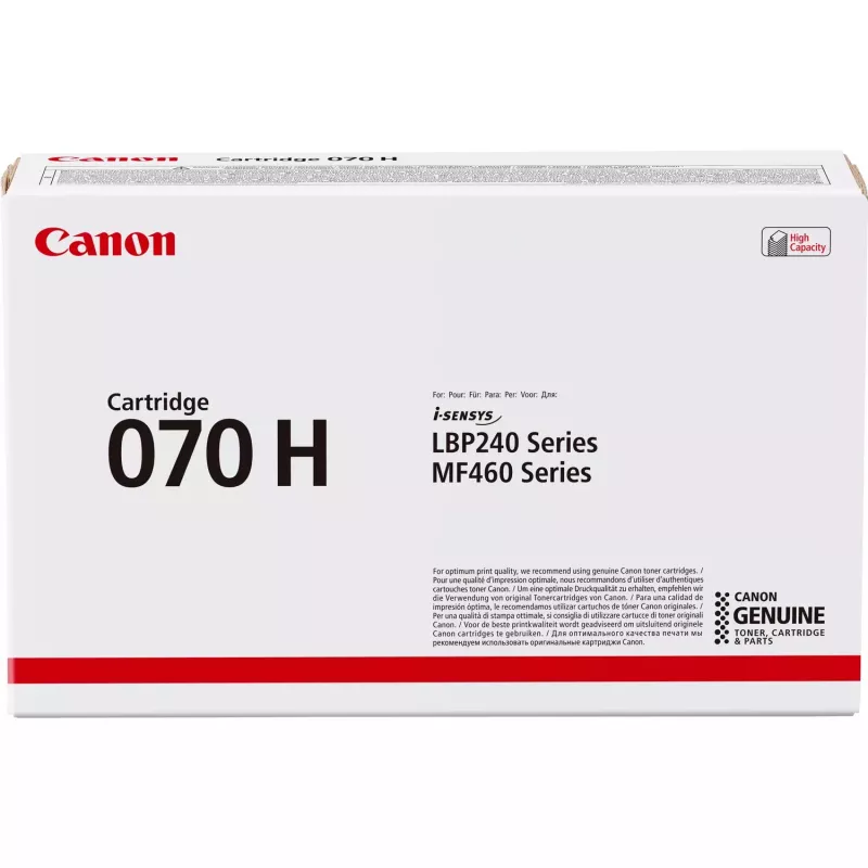 Canon 070H original juodos spalvos tonerio kasetė, didelės talpos (High Yield), 1 vnt.