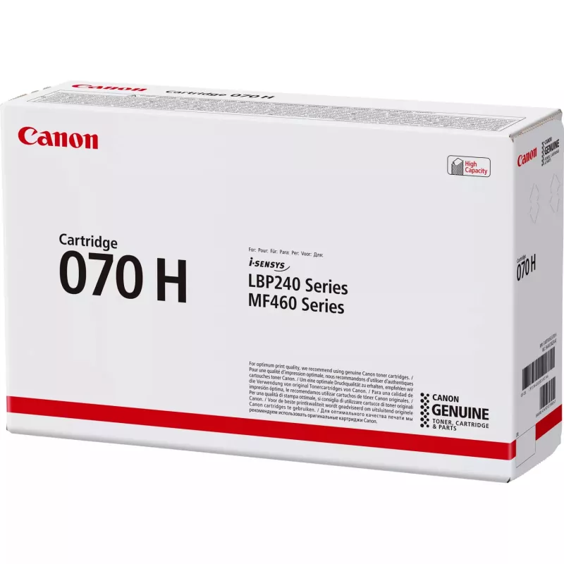 Canon 070H original juodos spalvos tonerio kasetė, didelės talpos (High Yield), 1 vnt.