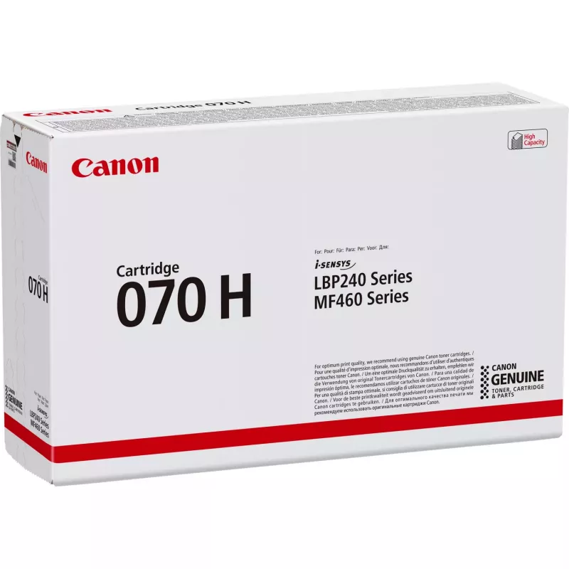 Canon 070H original juodos spalvos tonerio kasetė, didelės talpos (High Yield), 1 vnt.