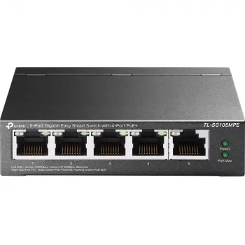 TP-Link 5 prievadų Gigabit Easy Smart valdomas komutatorius su 4 prievadais PoE+, L2, Gigabit Ethernet (10/100/1000), Power over Ethernet (PoE)