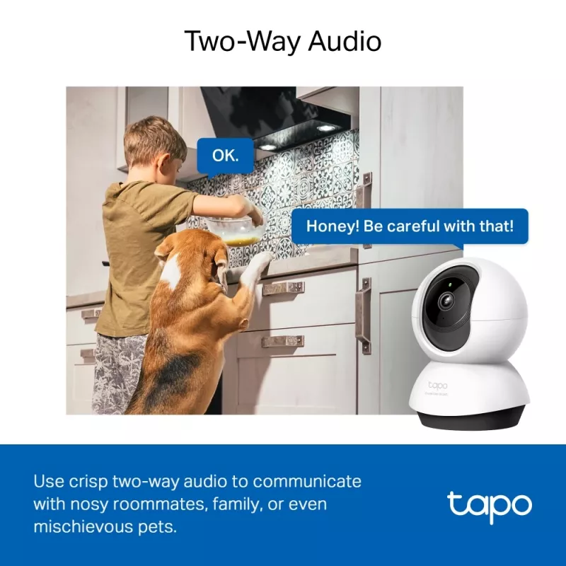 TP-Link Tapo Pan/Tilt AI namų apsaugos belaidė IP kamera