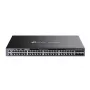 TP-Link Omada 48 prievadų gigabitinė L3 valdoma PoE+ jungiklis su 6 10G lizdais