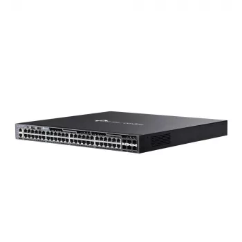 TP-Link Omada 48 prievadų gigabitinė L3 valdoma PoE+ jungiklis su 6 10G lizdais