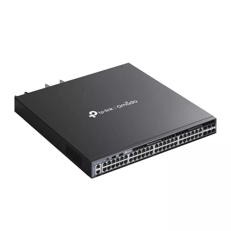 TP-Link Omada 48 prievadų gigabitinė L3 valdoma PoE+ jungiklis su 6 10G lizdais
