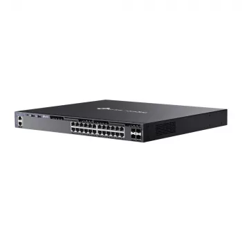 TP-Link Omada 24 prievadų Gigabit talpinamas L3 valdomas jungiklis su 4 10G lizdais