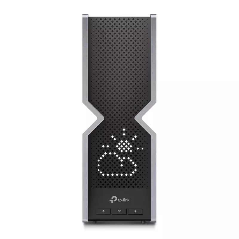 TP-Link Archer BE19000 Tri-Band Wi-Fi 7 maršrutizatorius, Wi-Fi 7 (802.11be), trijuostis (2,4 GHz / 5 GHz / 6 GHz), Ethernet LAN, juodas, nerūdijantis plienas, stalinis maršrutizatorius