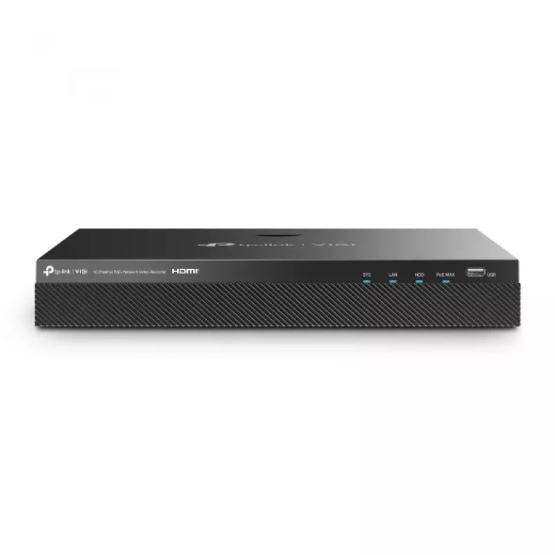 TP-Link VIGI NVR2016H-16MP tinklinis vaizdo registratorius, juodas