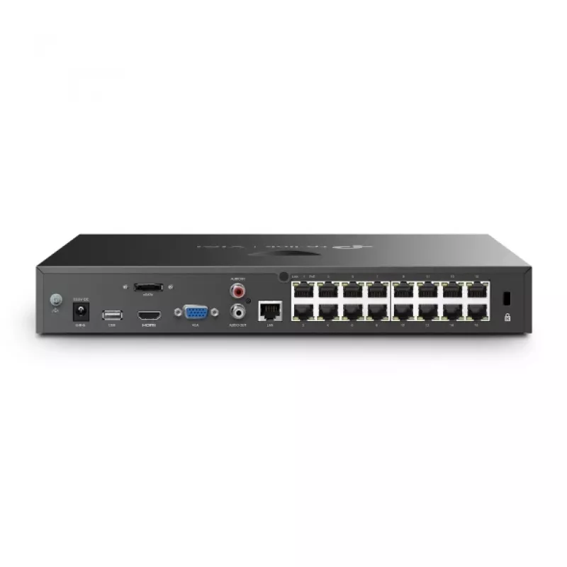 TP-Link VIGI NVR2016H-16MP tinklinis vaizdo registratorius, juodas
