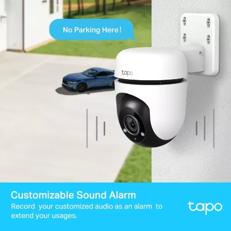 TP-Link Tapo lauko PTZ apsaugos WiFi kamera, IP apsaugos kamera, vidaus ir lauko, belaidė, Amazon Alexa ir Google Assistant, vidinė, CE, FCC, RoHS, RCM