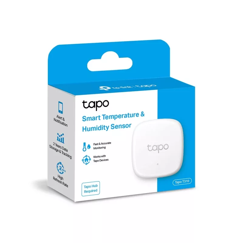 TP-Link Tapo T310 belaidis temperatūros ir drėgmės jutiklis, vidaus, -20–60 °C, 0–99 %
