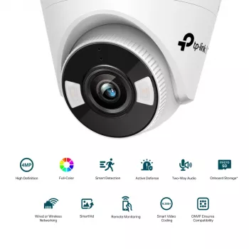 TP-Link VIGI C440(4mm) Turret IP stebėjimo kamera, vidaus ir lauko, 2560 × 1440 pikselių, lubų montavimui