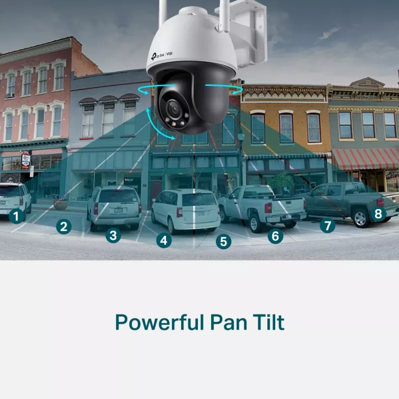 TP-Link VIGI 4MP lauko pilnas spalvų belaidis PTZ tinklo fotoaparatas