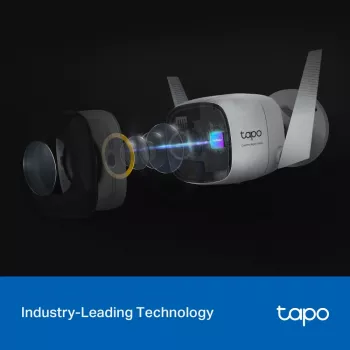 TP-Link Tapo C325WB lauko apsaugos Wi-Fi kamera, IP spalvinė naktinė vizija, 2688x1520, baltos spalvos