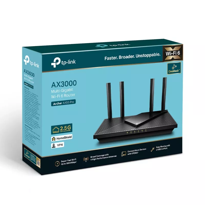 TP-Link Archer AX3000 maršrutizatorius su 2,5G prievadu ir Wi-Fi 6