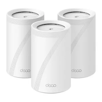 TP-Link BE9300 Viso namo „Mesh“ Wi-Fi 7 sistema (Tri-Band), balta, vidinė, „Mesh“ sistema, trijuostė (2,4 GHz / 5 GHz / 6 GHz), Wi-Fi 7 (802.11be), 9214 Mbit/s