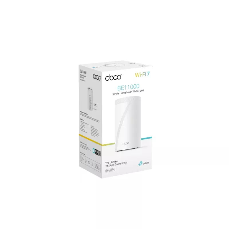 TP-Link Deco BE65 BE9300 visas namas „Mesh“ Wi-Fi 7 sistema (triju juostu), balta