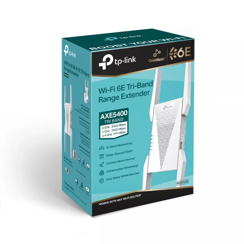 TP-Link AXE5400 „Mesh“ Wi-Fi 6E diapazono plėtiklis