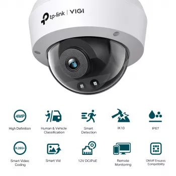 IP stebėjimo kamera TP-Link VIGI 4MP IR Dome