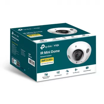 TP-Link VIGI C230I MINI(2.8MM) apsaugos kamera Kupolinė IP apsaugos kamera Vidaus ir lauko 2304 x 1296 pikselių Luboms