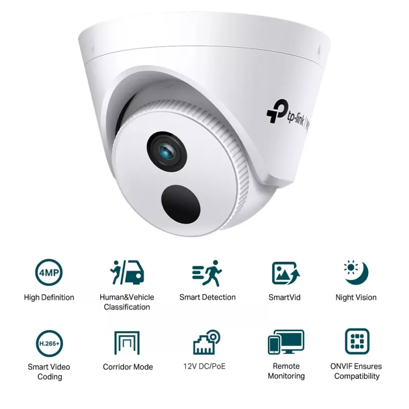 TP-Link VIGI C440I 2.8 mm IP stebėjimo kamera, lubinė, 4MP, 2560x1440