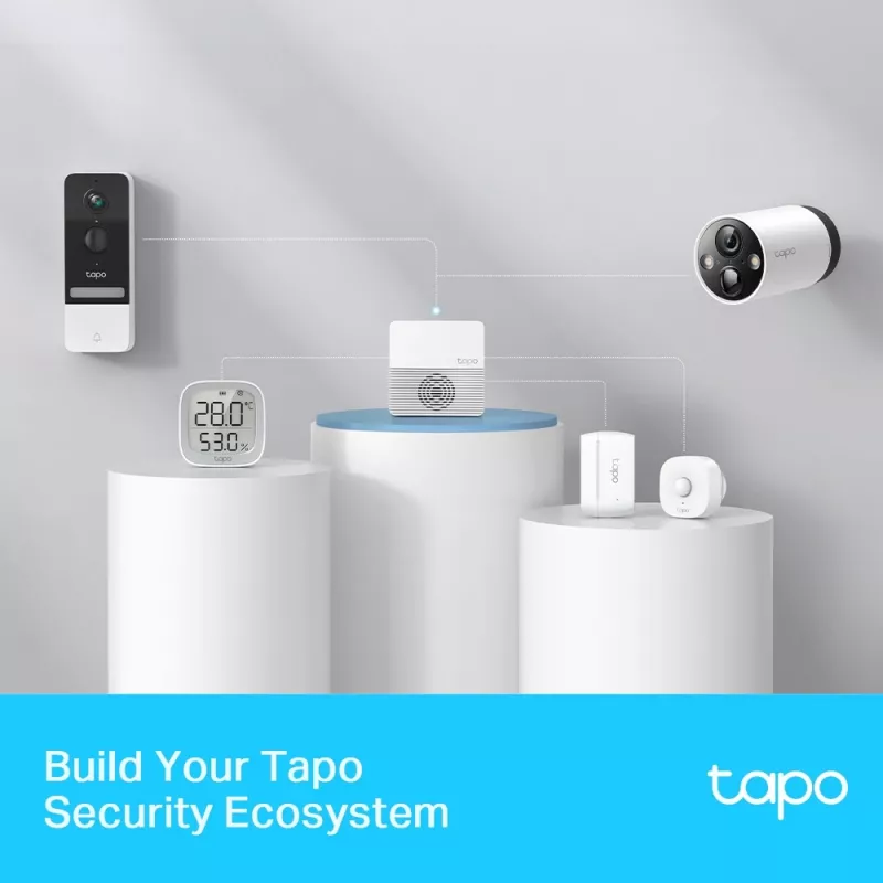 TP-Link Tapo Smart Hub, Baltas, 0–40 °C, 10–90 %, CE, FCC, RoHS, RCM, Laidinis ir belaidis, 802.11b, 802.11g, Wi-Fi 4 (802.11n)