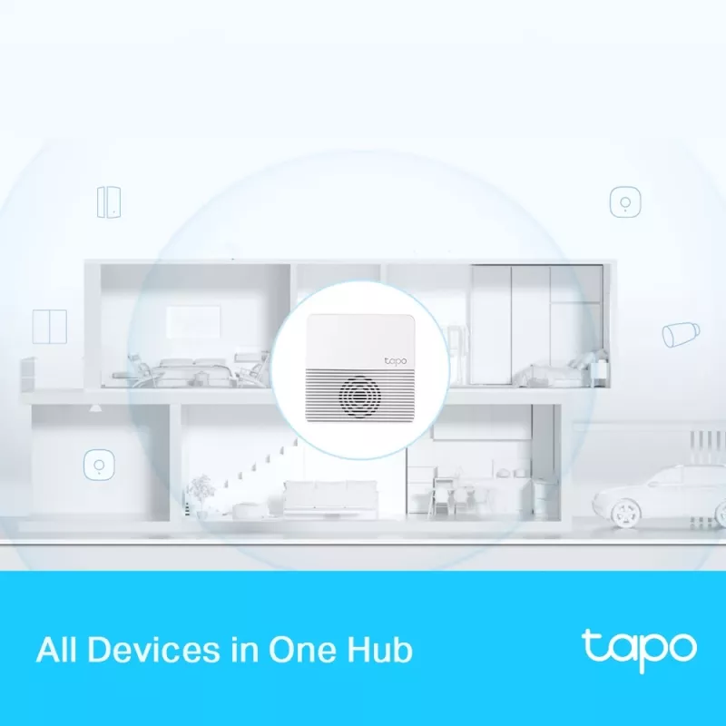 TP-Link Tapo Smart Hub, Baltas, 0–40 °C, 10–90 %, CE, FCC, RoHS, RCM, Laidinis ir belaidis, 802.11b, 802.11g, Wi-Fi 4 (802.11n)