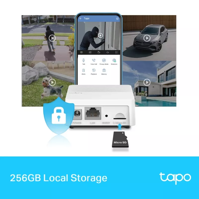 TP-Link Tapo Smart Hub, Baltas, 0–40 °C, 10–90 %, CE, FCC, RoHS, RCM, Laidinis ir belaidis, 802.11b, 802.11g, Wi-Fi 4 (802.11n)