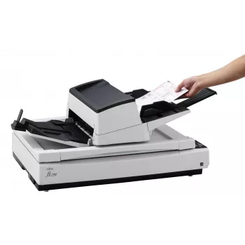 Ricoh fi-7700 Plokščiasis ir ADF skaitytuvas 600 x 600 DPI A3 Juoda, Balta