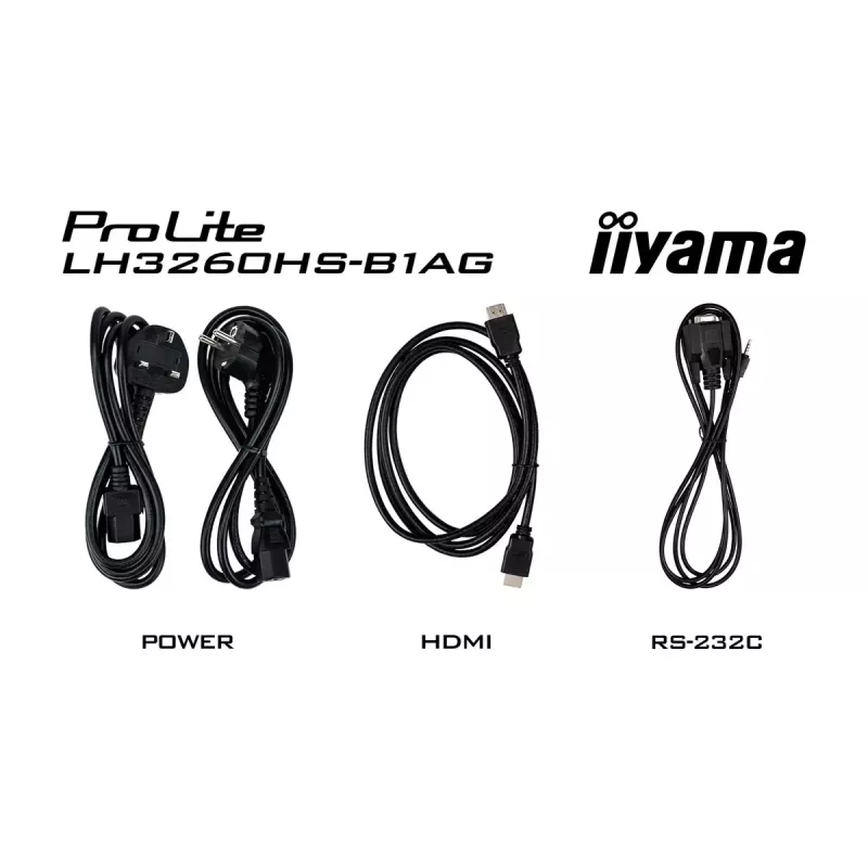 iiyama LH3260HS-B1AG Skaitmeninės reklamos ekranas 80 cm (31,5 col.) LED Wi-Fi 500 cd/m² Full HD Juodas su įmontuotu procesoriumi Android 11 24/7