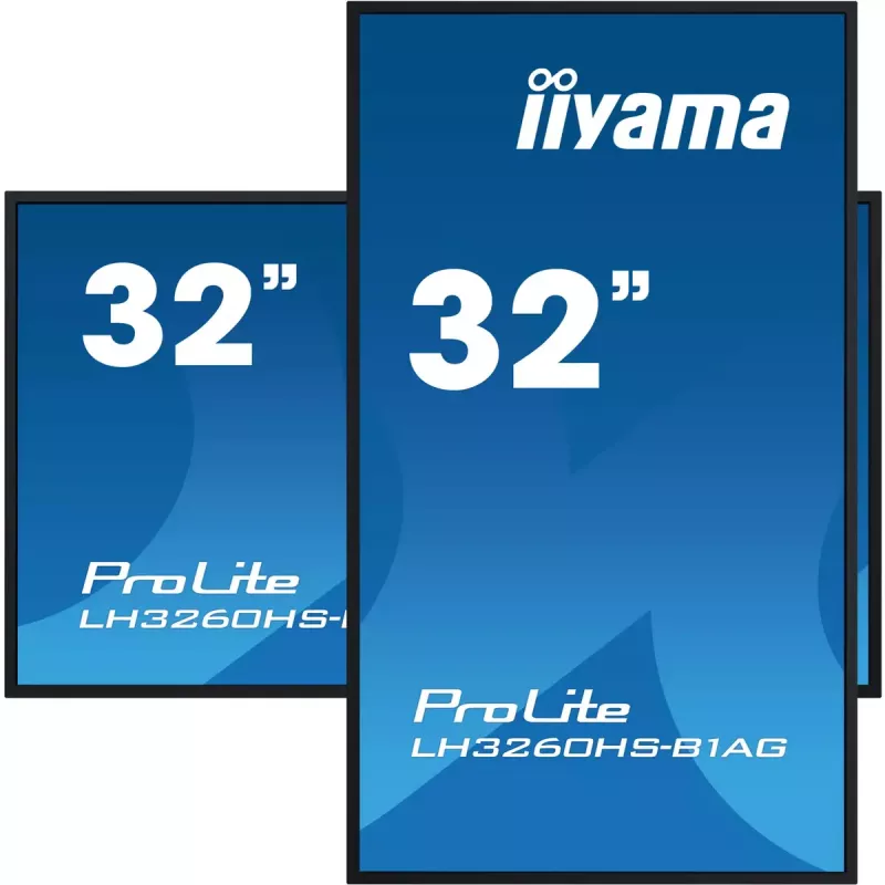 iiyama LH3260HS-B1AG Skaitmeninės reklamos ekranas 80 cm (31,5 col.) LED Wi-Fi 500 cd/m² Full HD Juodas su įmontuotu procesoriumi Android 11 24/7
