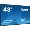 iiyama LH4341UHS-B2 Skaitmeninės signalizacijos ekranas 108 cm (42,5 colio) LCD 500 cd/m² 4K Ultra HD su integruotu procesoriumi Android 8.0 24/7