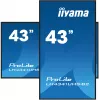 iiyama LH4341UHS-B2 Skaitmeninės signalizacijos ekranas 108 cm (42,5 colio) LCD 500 cd/m² 4K Ultra HD su integruotu procesoriumi Android 8.0 24/7