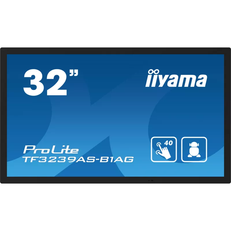 IIYAMA TF3239AS-B1AG 31,5 colių Full HD LED liečiamasis monitorius su Android OS