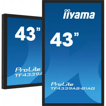 iiyama TF4339AS-B1AG monitor 108 cm (42,5 colio) 3840 x 2160 pikselių 4K Ultra HD LED liečiamas juodas