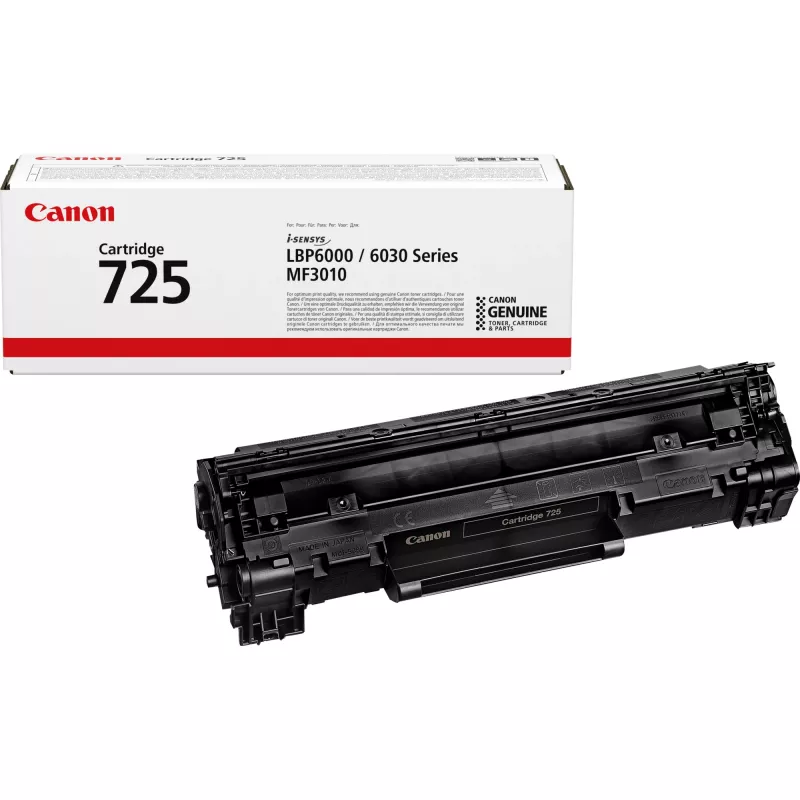 Canon 725 Originalus Tonerio Kasetė, Juoda, 1600 puslapių, 1 vnt.