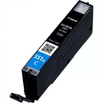 Canon CLI-551XL Didelės talpos žydros spalvos rašalo kasetė
